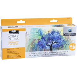 Acrylic Ink Set of 6 - Primary Colours