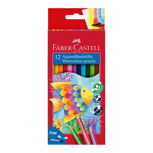 Faber Castell Watersoluble Pencil Set x12