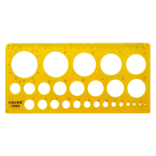 Circle Ruler Template.pdf Circle Template Stencil Ruler