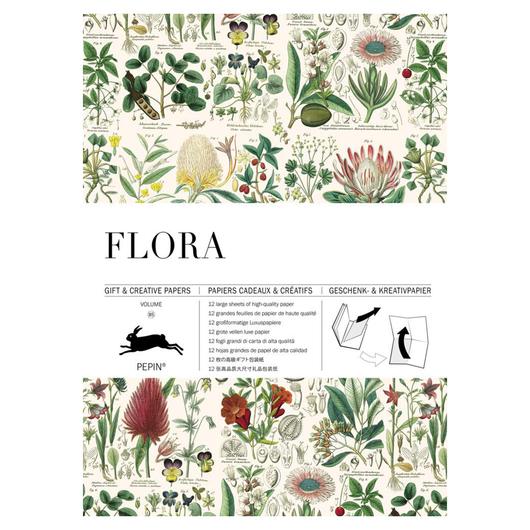 PEPIN Gift & Creative Paper: Flora (Vol. 85)