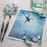 Schmincke Horadam Watercolours Wooden Box, Deep Sea