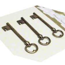 Metal Charms Key Design (Pack of 3)