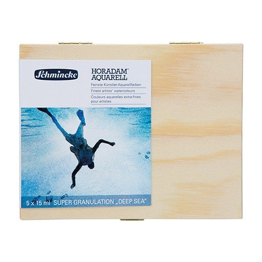 Schmincke Horadam Watercolours Wooden Box, Deep Sea