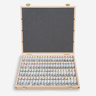 Schmincke: Horadam Watercolour Paint, Wooden Box Set 80x5ml Tubes