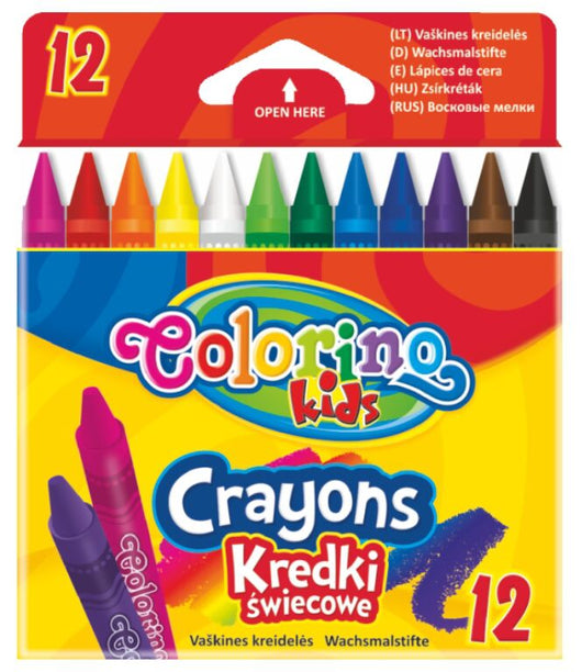 Wax Crayons Super Soft x12