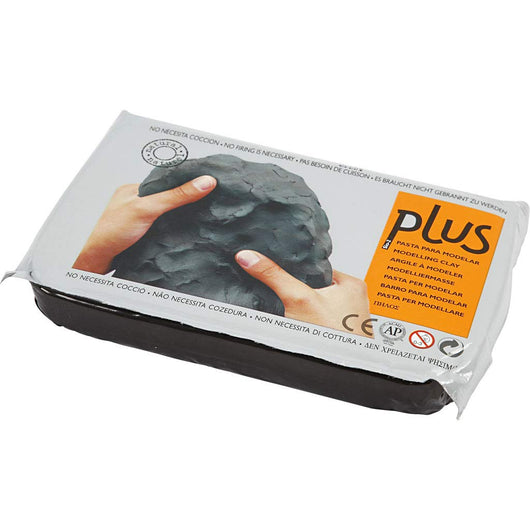 Air-Drying Modelling Clay (Plus) - Black 1kg