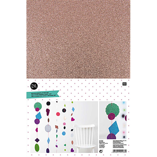Eva Foam Glitter (Mixed Pack) x10 sheets