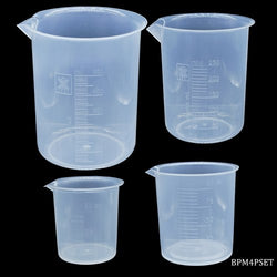 Plastic Beaker Cup Set of 4
