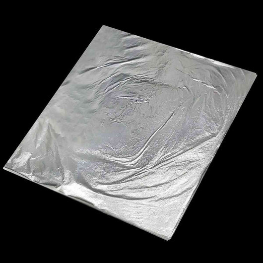 Imitation Silver Leaf, 15.24x15.24cm, 25 sheets