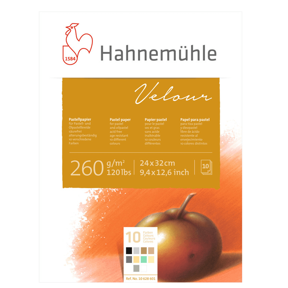 A3 Pastel Velour Paper Pad 10 colours Art Academy Direct malta