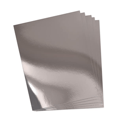 A4 Metal Cardboard Sheet Gloss Silver - Art Academy Direct malta