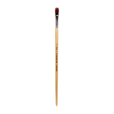 Acrylic/Oil Brush Brown Synthetic Flat (Long Handle) - Art Academy Direct malta