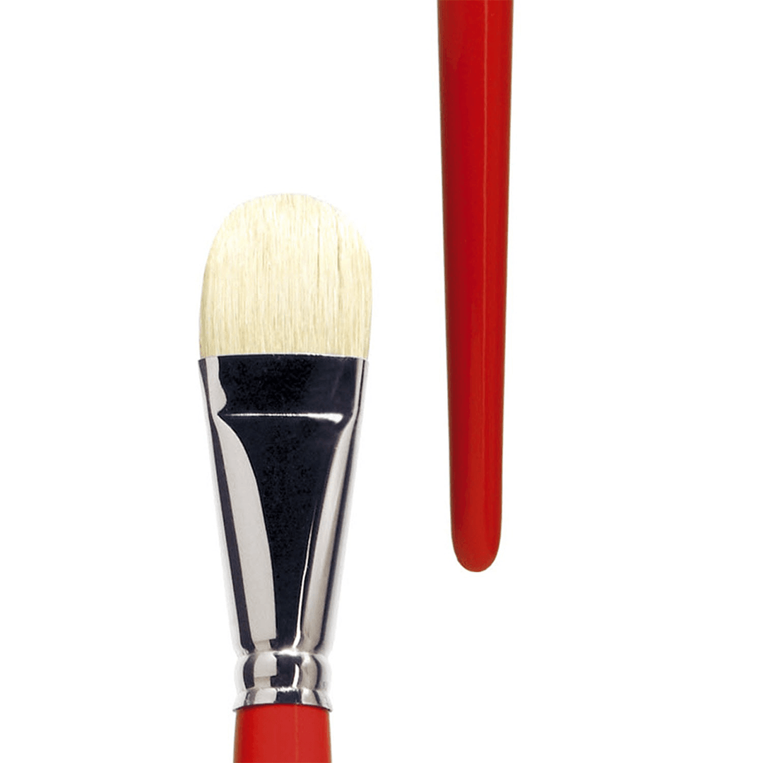 Oil Acrylic Watercolor Paint Brushes 100% Natural Chungking Hog Hair 6pc  Filb