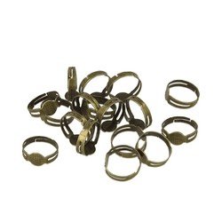 Adjustable Ring, Gold (20 Pieces) - Art Academy Direct malta