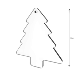 Blank Transparent Acrylic Ornament - Christmas Tree - Art Academy Direct malta