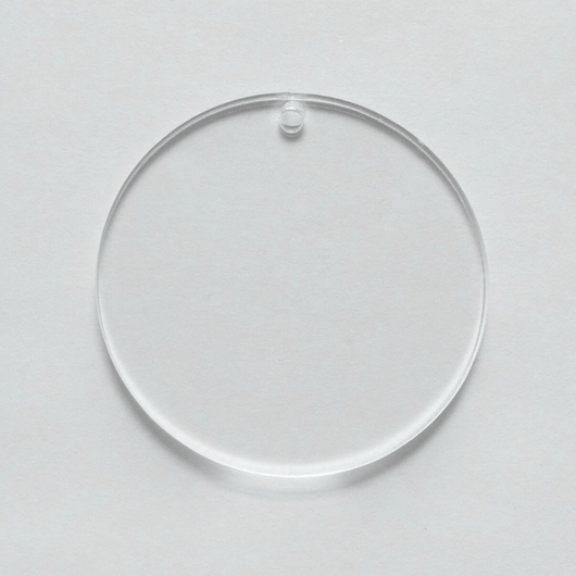 Blank Transparent Acrylic Ornament - Circle - Art Academy Direct malta