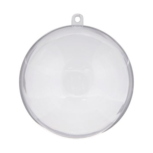 Blank Transparent Plastic Christmas Bauble Ornament - Art Academy Direct malta
