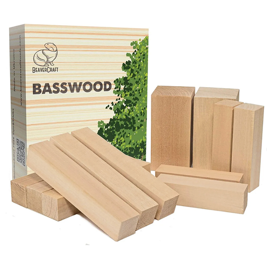 Set of Basswood Carving Blocks 12pcs