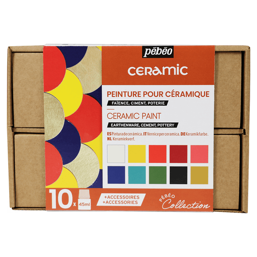 Ceramic Paints Collection Set of 10 x 45ml - Art Academy Direct malta