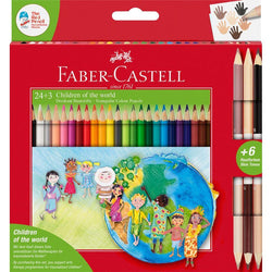 Children of the World Colouring Pencils Triangular