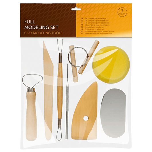 Pottery Tool Kit- 8 Piece Stainless Steel Clay Sculpting and