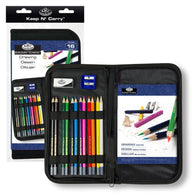 Drawing Set w/carrying case 16 pieces - Art Academy Direct malta