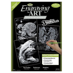 Engraving 3 Design Value Pack - Oceanic Wildlife - Art Academy Direct