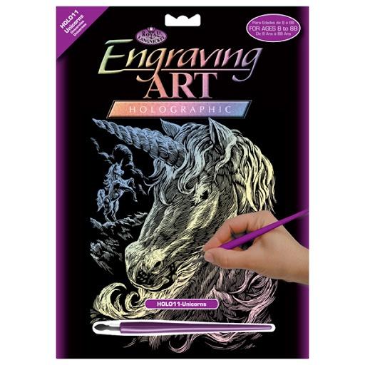 Engraving Art - Unicorns (Holographic) - Art Academy Direct malta
