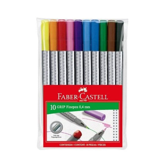 Faber Castell Grip Finepen 0.4 Set x10