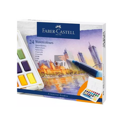 Faber Castell Watercolours in Pans - Set x 24 colours