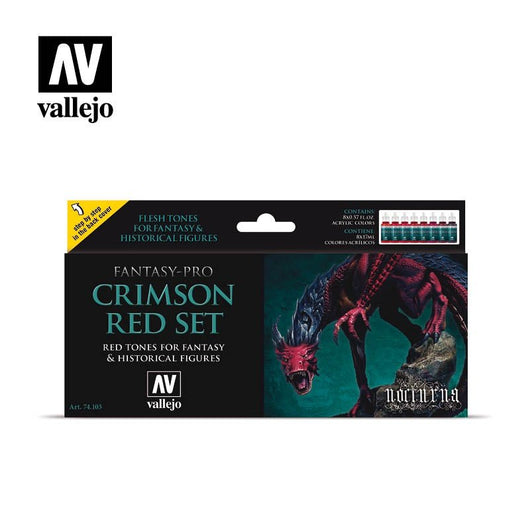 Fantasy Pro Colors - Crimson Red Set (8 x 17ml - Art Academy Direct malta