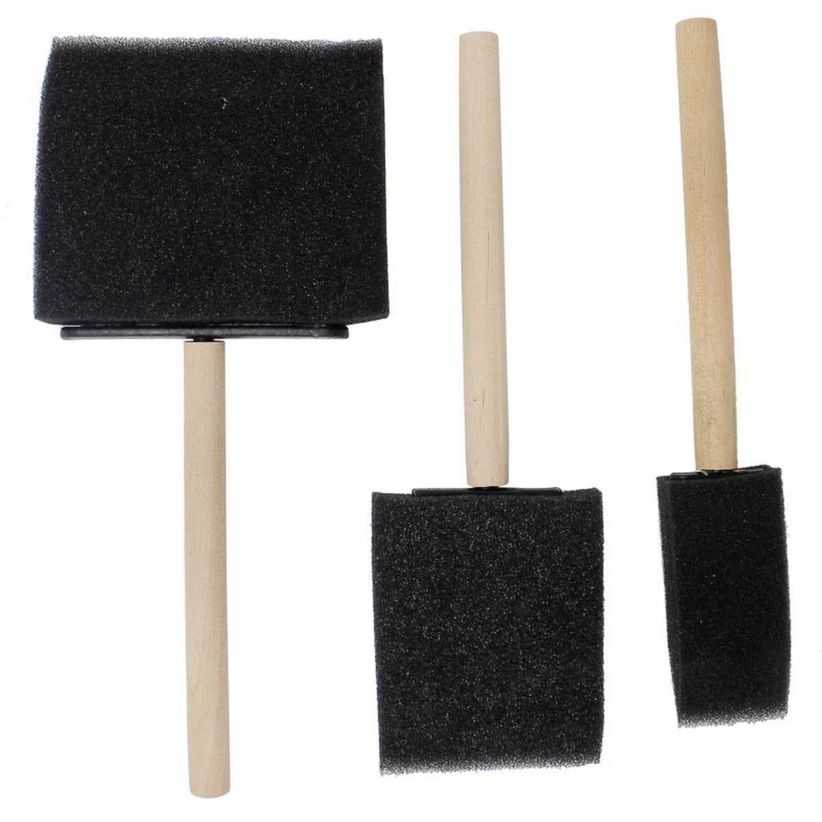 Foam Sponge Brush Set of 3 – Art Academy Direct