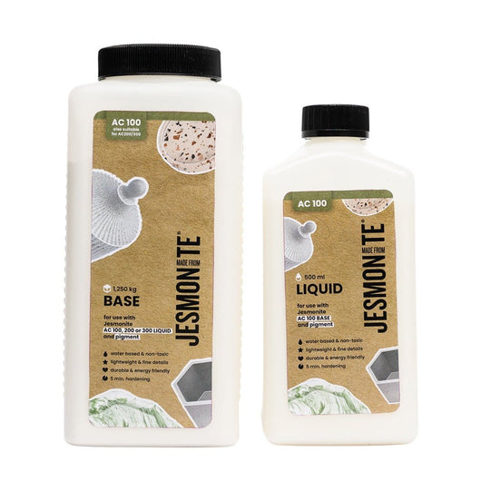 Jesmonite AC100 Kit Démarrage Liquid 500 ml et Base 1;25 kg - ref 179004 Jesmonite AC100 Kit Démarrage Liquid 500 ml et Base 1;25 kg - ref 179004