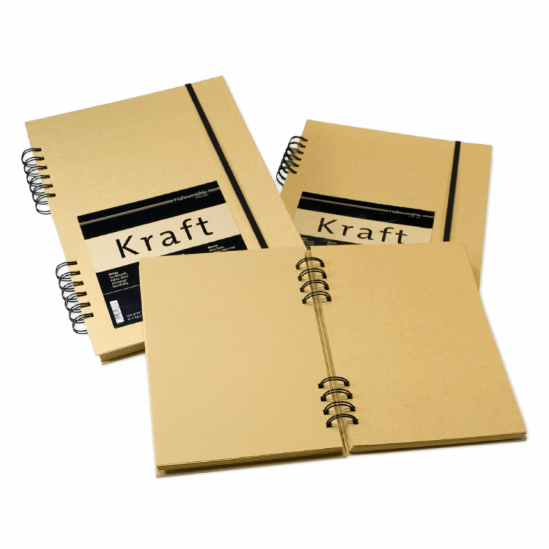 Hahnemühle Kraft Paper A4 Sketch Book (Ochre Cover, 80 Sheets