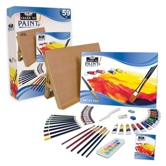 Learn to Paint Art Set 59 pieces - Art Academy Direct