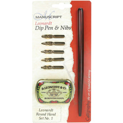 Leonardt Round Hand Dip Pen & Nib Set 1 - Art Academy Direct