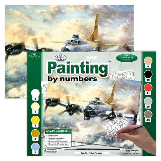 Paint by Numbers - Flying Fortress (Adults) - Art Academy Direct