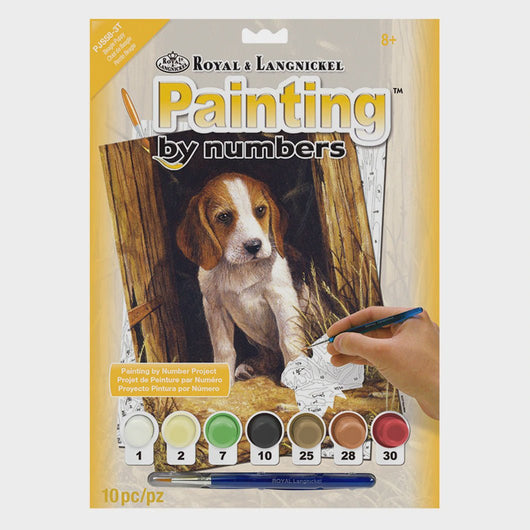Paint by Numbers (Small) - Beagle Puppy (Ages 8+) - Art Academy Direct malta
