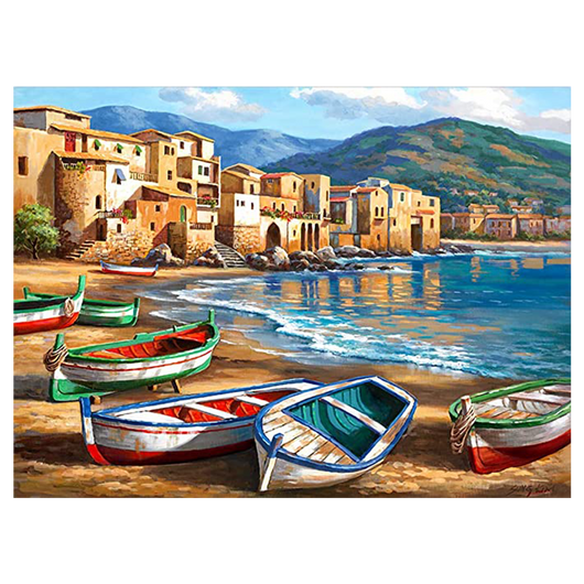 Paint by Numbers - Spiaggia della Citta (Adults) - Art Academy Direct malta