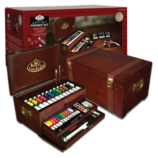 Painting Set Wooden Chest 80 piece - Art Academy Direct