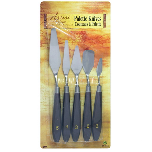 Assortment of 5 Palette Knives