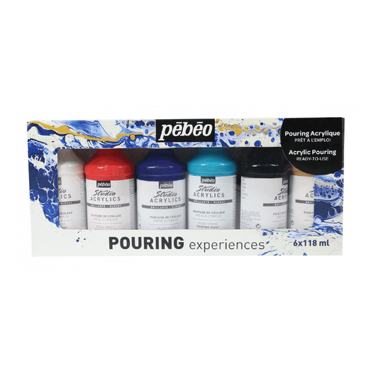 Pebeo Pouring Kit 6 colours x 118ml - Art Academy Direct malta