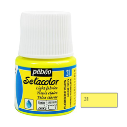 Pebeo Setacolor Light Fabric Paint 45ml - Fluorescent - Art Academy Direct malta