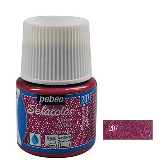 Pink Fabric Paint for Light Fabrics - 40ml