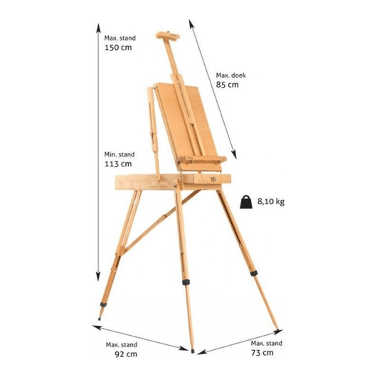 Professional Field Easel with Storage (Dordogne) - Art Academy Direct malta