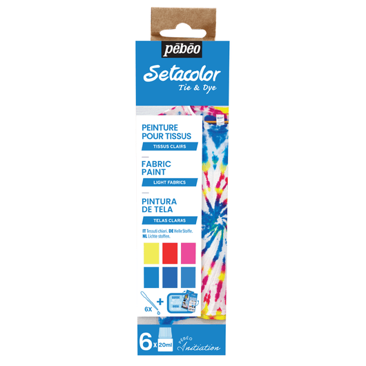 Setacolor Tie & Dye Kit 6x20ml - Art Academy Direct malta