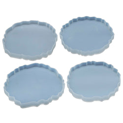 Silicone Coaster Mould Round Agate Set of 4 - Art Academy Direct malta