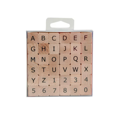 Wooden Stamps - Letters & Numbers