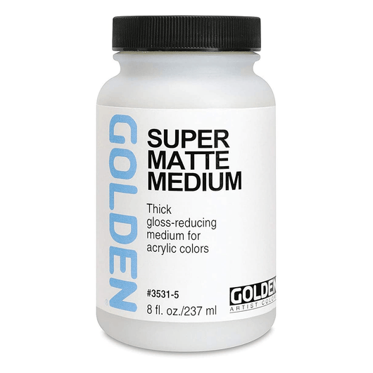 Golden Acrylic Super Loaded Matte Medium - 240ml: Medium Opaco Per Ridurre La Lucentezza
