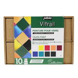 Vitrail Glass Paints Collection Set of 10 x 45ml - Art Academy Direct malta
